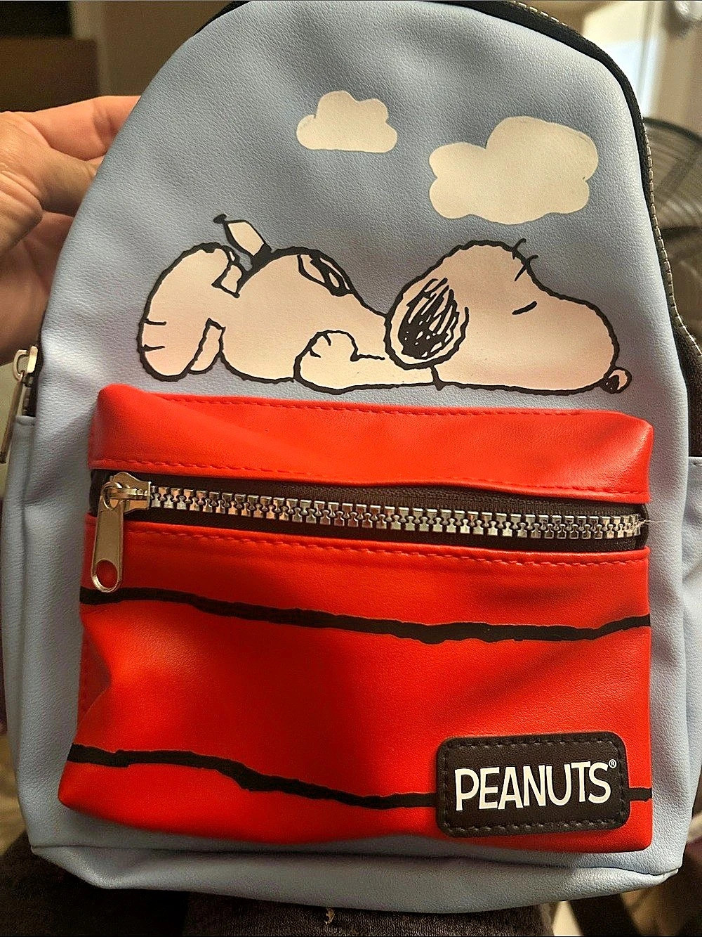 Peanuts Snoopy Graphic Backpack Red & Blue